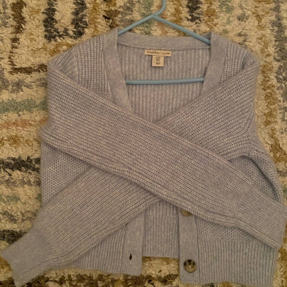 Women’s Sincerely Jules Cropped Light Purple Sweater